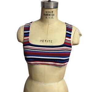 Solid and Striped Cleo Bikini top